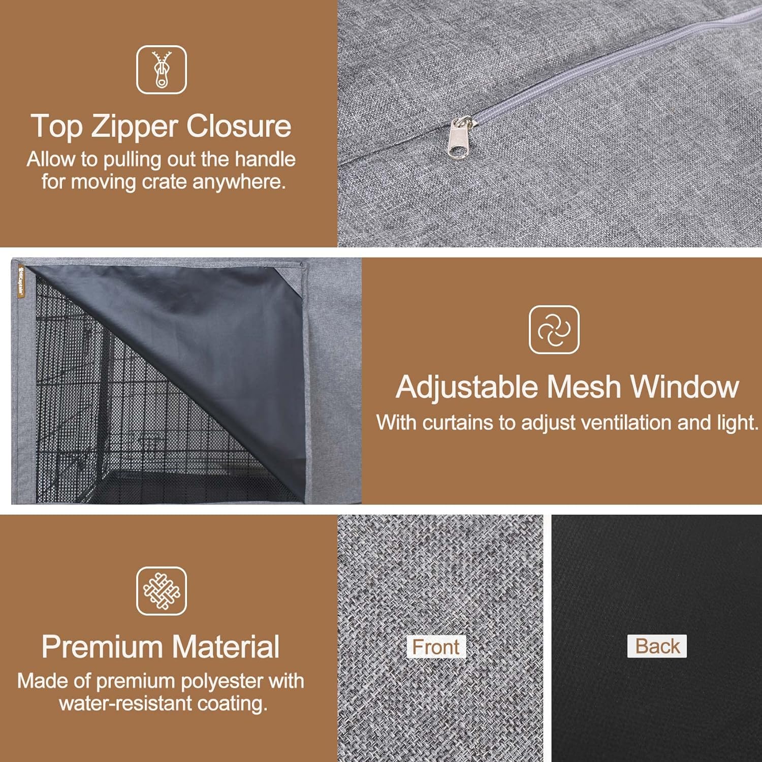 HiCaptain Folding Metal Dog Crate Cover Review